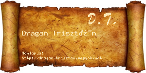Dragan Trisztán névjegykártya